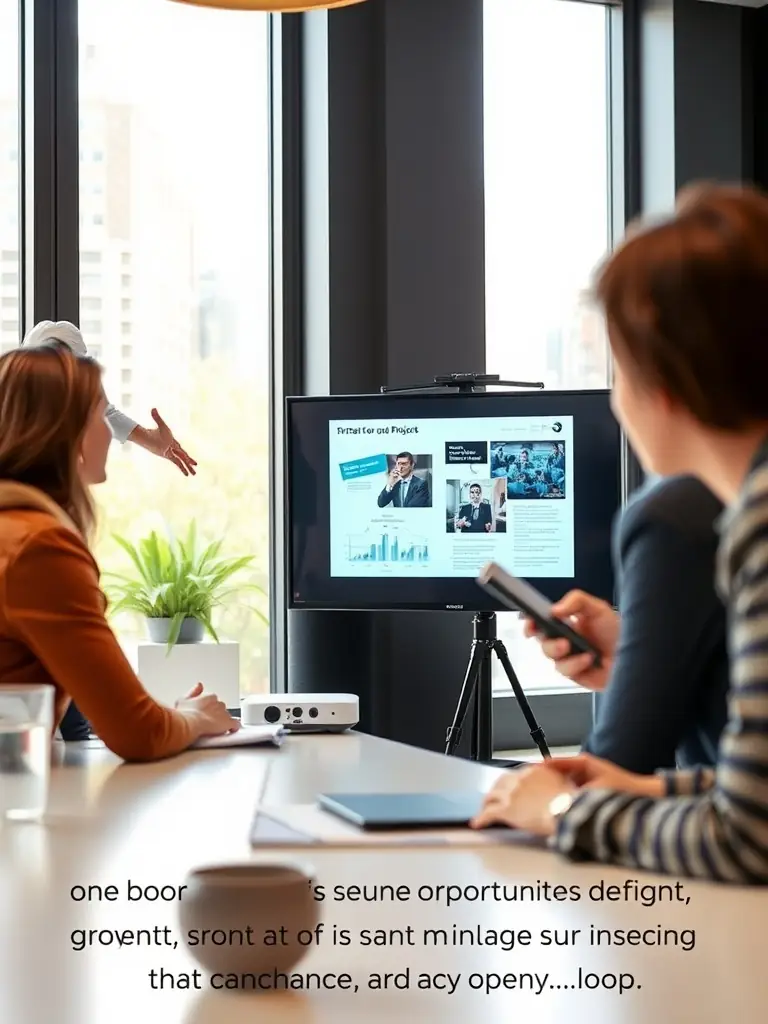 A confident leader presenting to a team, demonstrating effective communication and motivational techniques during a leadership development program.